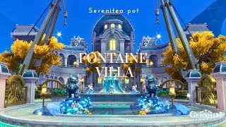 Fontaine Villa ✨  W ID   Serenitea Pot genshinimpact genshin gaming [upl. by Ramona865]