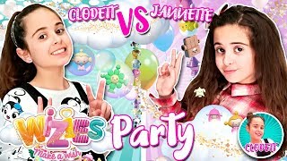 👭 Mi GEMELA y yo celebramos una GLITTER PARTY para los WIZIES 🎉 Hacemos una TARTA de PURPURINA [upl. by Eedolem]