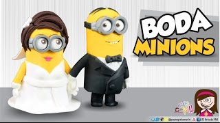 BODA DE MINIONS de arcilla polimérica Wedding Minions [upl. by Harleigh]