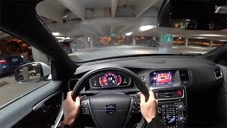 Wolf in Sheeps Clothing 2018 Volvo V60 T6 AWD RDesign  POV Driving Impressions Binaural Audio [upl. by Voccola706]