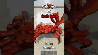 Saitama X Crab Combo🗣️🔥 shorts roblox strongestbattlegrounds [upl. by Amalbena]