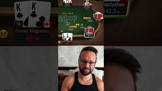 Daniel Negreanu is ALLIN with KINGS in WSOP [upl. by Rennerb]