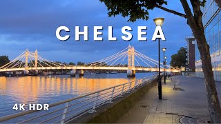 London City Lights Battersea Bridge to Chelsea ASMR Experience [upl. by Radmilla]