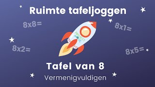 Project Move  Ruimte tafeljoggen  tafel van 8  vermenigvuldigen [upl. by Dranoel]