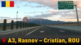 🔴 Romania • A3 Motorway • Rasnov  Cristian Brasov county【1080p HD】Autostrada A3 [upl. by Choong]