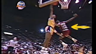 Byron Scott Dunks Over Michael Jordan Lakers Fans Go Crazy1989 [upl. by Ramberg416]