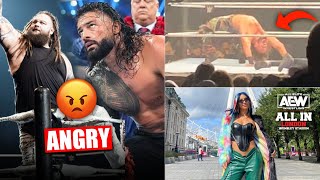 Bray Wyatt FANS ANGRY On Roman Reigns  Seth Rollins Tribute to Bray Wyatt  AEW ALL In  WWE News [upl. by Ahsein978]