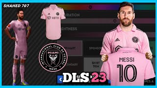 DLS 24  How To Make Inter Miami New Kit In Dls 24  Messi Inter Miami New Jersey In Dls 24 [upl. by Sidoma]