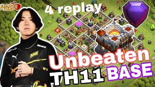 NEW BEST TH11 WARTROPHY BASE  LINK 2024  TH11 ANTI 2 STAR BASE 2024  TH11 BASES CLASH OF CLANS [upl. by Ehcar]