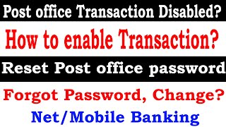 how to reset post office internet banking password  Post office transaction password reset Disable [upl. by Leahcar]