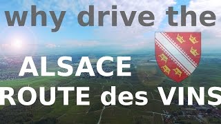 Route des Vins dAlsace France  Alsace Wine Route  Vineyard Route drone [upl. by Melantha]