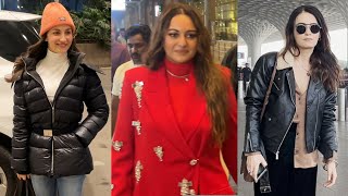 Sonakshi Sinha Radhika Madan amp Elli AvrRam Spotted At Airport [upl. by Toogood]