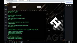 Live Arbitrage Demo using trage technologies arbtech system [upl. by Lesser]