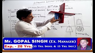 DIFFERENCE BETWEEN FIRST ANGLE amp THIRD ANGLE PROJECTION IN HINDI BY GOPAL SIR IN INDUSTRIAL DRAWING [upl. by Benco134]