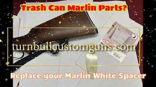 Installing a White spacer on a Marlin 336  Trashcan Marlin Parts  Turnbull Custom Guns [upl. by Ahtiekahs28]