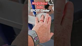 magicband into epcot at disneyworld disney [upl. by Enelyad]