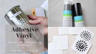 Vinyl 101 Removable vs Permanent  How to Apply Vinyl Decals [upl. by Ainnek524]