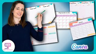 📅✅Cómo HACER un PLANIFICADOR en Canva Tutorial paso a paso [upl. by O'Malley]