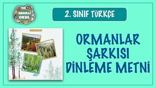 Ormanlar Dinleme Metni 2 Sınıf Türkçe Tohumlar Fidana Fidanlar Ağaca Şarkısı [upl. by Sellihca]