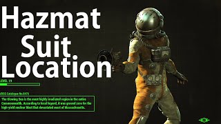 Fallout 4 Where To Find The Hazmat Suit The Best Rad Armor For The Glowing Sea [upl. by Ladew]