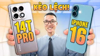 So sánh Xiaomi 14T Pro và iPhone 16 Lại là kèo lệch quotvô nhân đạoquot đây [upl. by Brownson]