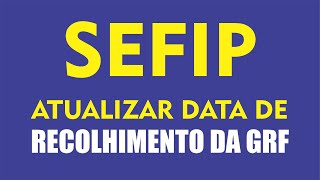 ATUALIZAR DATA FGTS EM ATRASO  GRF [upl. by Lynd985]