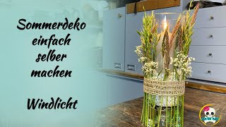 DIY  DEKO MIT GRÄSERN SCHNELL und EINFACH selber machen  SOMMERDEKO 2024 [upl. by Reh]