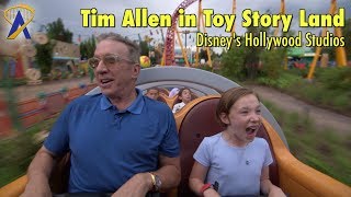 Tim Allen explores Toy Story Land at Disneys Hollywood Studios [upl. by Aivil428]