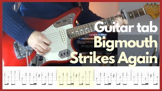 The Smiths  Bigmouth Strikes Again Guitar tabs [upl. by Acinelav]