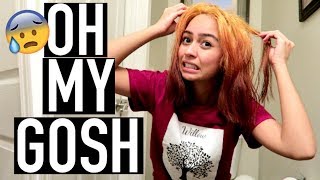 VLOG BLEACHING MY HAIR GONE WRONG [upl. by Nylinnej]