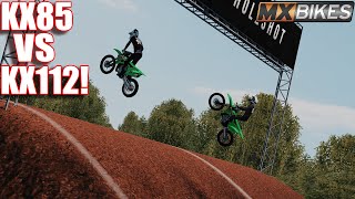 KX112 VS KX85 ON MXBIKES WAS ACTUALLY INSANE [upl. by Araccot]