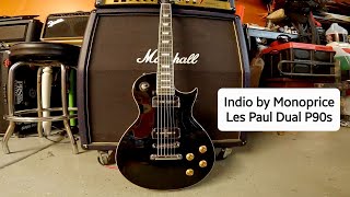 Indio 66SB Dlx Plus by monopricecom  Les Paul with Dual P90s [upl. by Swihart223]