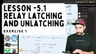 Lesson 51  Relay Latching and Unlatching Exercise 1 Hindi [upl. by Rotce]