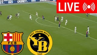 🔴LIVE  Barcelona vs Young Boys  UEFA Champions League 2425  PES 21 Simulation Gameplay [upl. by Ylrebme712]