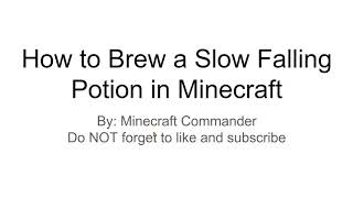 How to Brew an 8 Minute Slow Falling Potion [upl. by Abihsat]