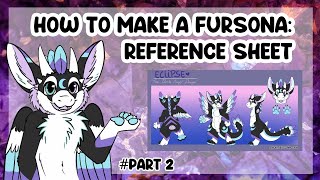 How to make a fursona 2  REFERENCE SHEET [upl. by Rednav]