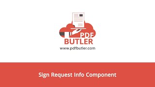 Sign Request Info Component [upl. by Issor]