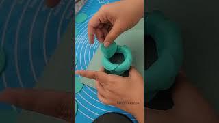 How to make fondant flower  easy fondant cakedecoratingtutorials shortsvideo shortsvideo short [upl. by Aidyl210]