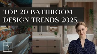 Biggest Bathroom Trends in 2025  Interior Design Trends [upl. by Lidaa]