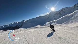 Arosa Lenzerheide Piste 1 Ski Schweiz Arosa 18122023 4K UNCUT SCENIC VIEW [upl. by Aztilem648]