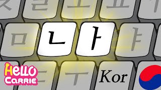 consonant ㄴNieun │ HangulKorean Alphabet words song 2 [upl. by Nitsirt]