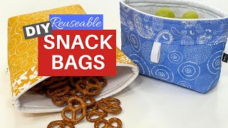 HOW TO MAKE YOUR OWN SNACK BAGS [upl. by Zakaria]