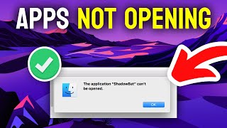 How To Fix Apps Not Opening on Mac  EASY [upl. by Klingel341]