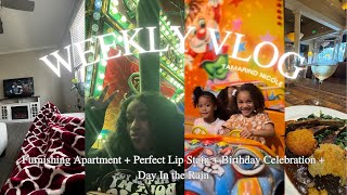 WEEKLY VLOG Furnishing Apartment  Perfect Lip Stain  Birthday Celebration  Day In the Rain [upl. by Adnauq]