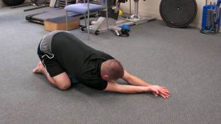 Shoulder Health Rocker Inferior Capsule Stretch  Adduction [upl. by Alyakcim]