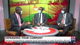 Horizon Immigrations supports local businesses to open branches abroad  AM Talk on JoyNews 7621 [upl. by Yebloc]