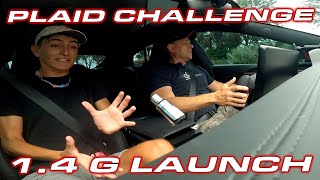 14G Launch Tesla Plaid Challenge [upl. by Annayehc]