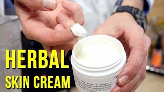 TUTORIAL  Learn how to make a Natural Herbal Skin Cream [upl. by Rebmeced]