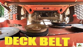 Exmark Metro Deck Belt Replacement How To [upl. by Aidnac]