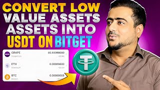 How To Convert Small Remaining Coins into USDT on Bitget Easily [upl. by Durant]